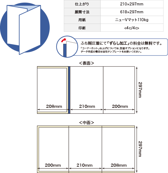 ふち糊DM　A4-6P